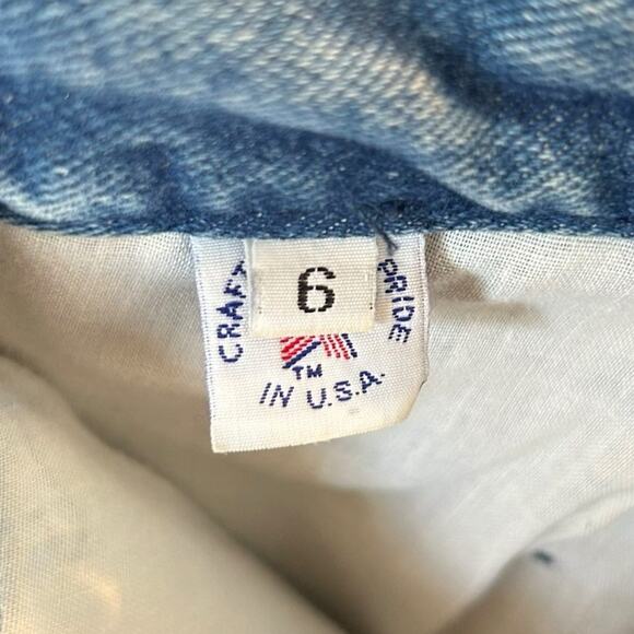 Vintage Goal by Hot Property Rhinestone Lined Light Wash Denim Jeans Womens 6 - Picture 3 of 7